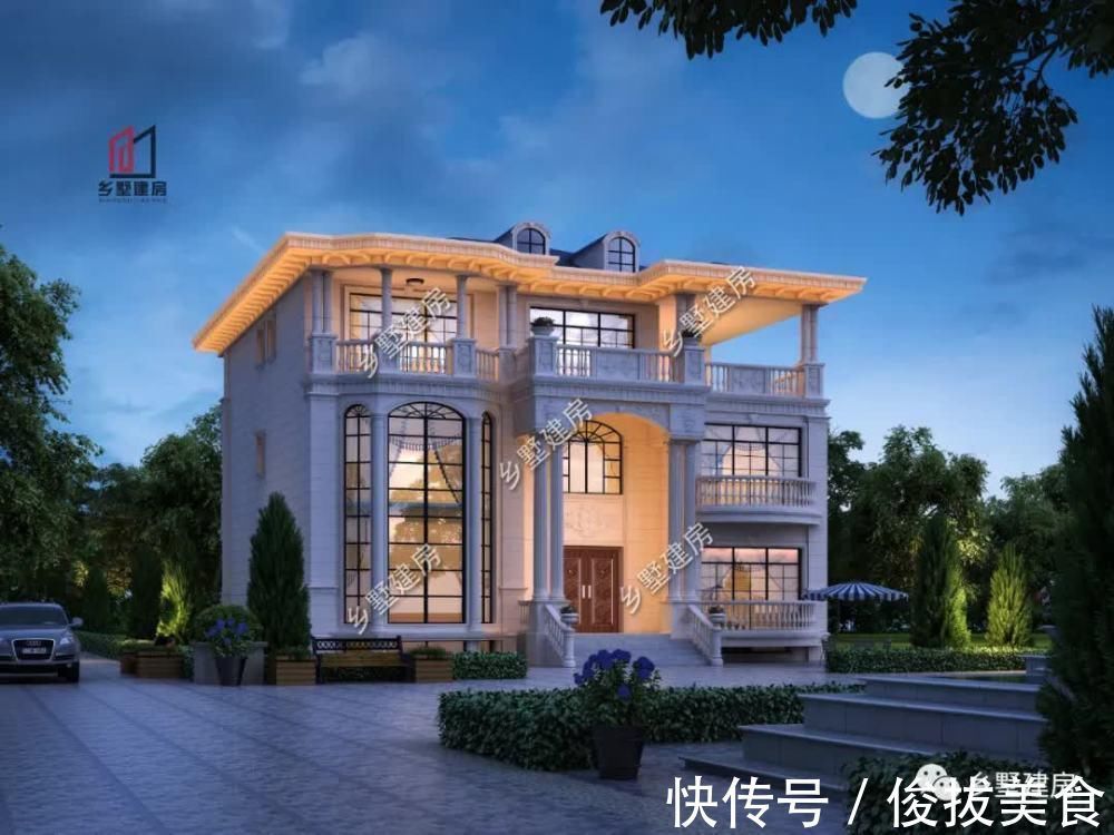 台球室|15×17米三层自建别墅,极具奢华美观,尽显富贵之态