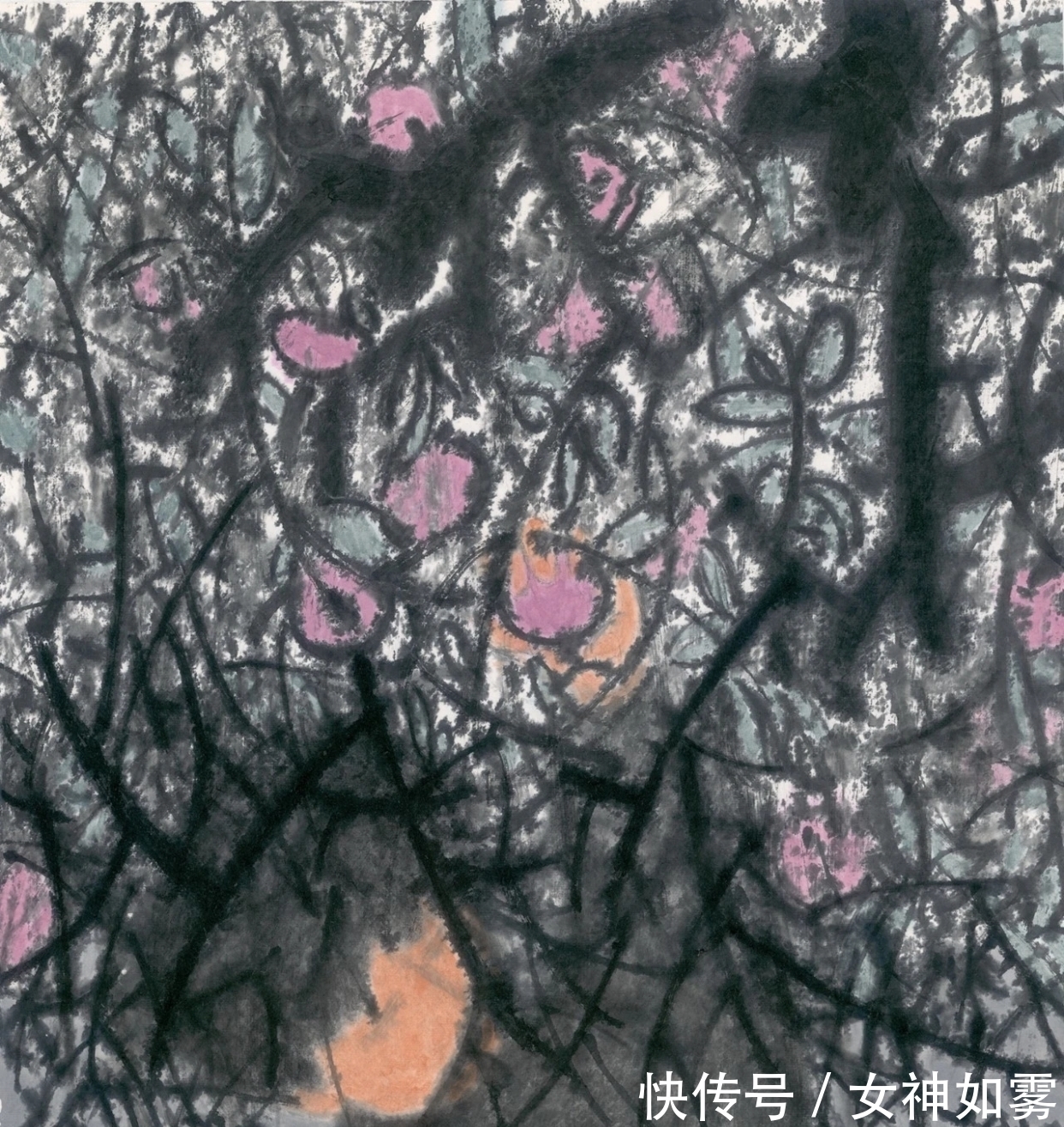 曹鑫&曹鑫中国画|有意渲染一种神秘而幽深的气氛