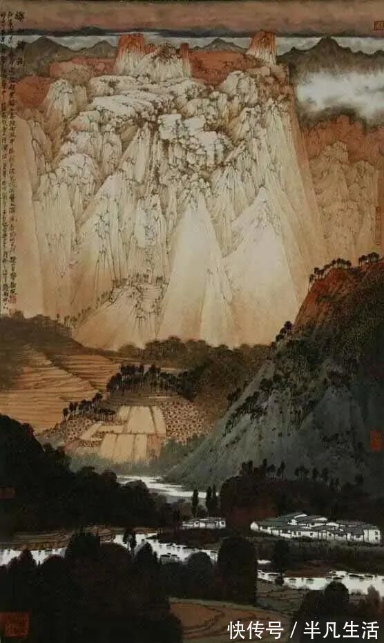 欣赏$独特个性的艺术语言——薛亮深刻与睿智的山水画作品欣赏