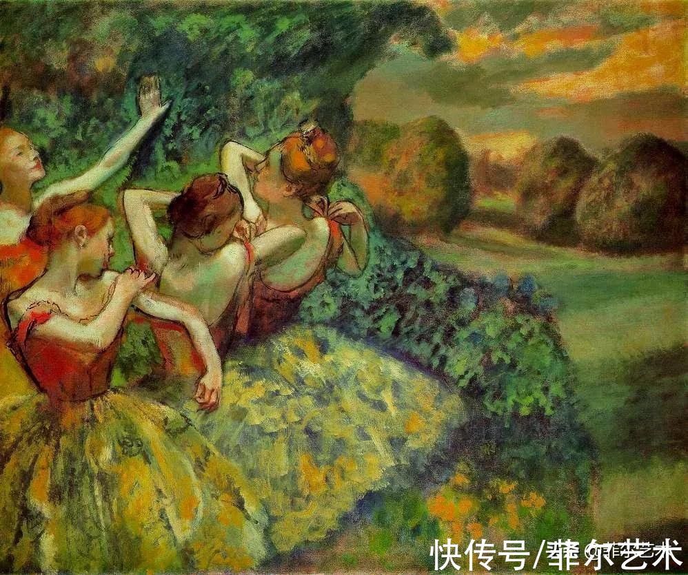 安格尔$法国艺术大师埃德加·德加舞女125幅油画作品,美翻了