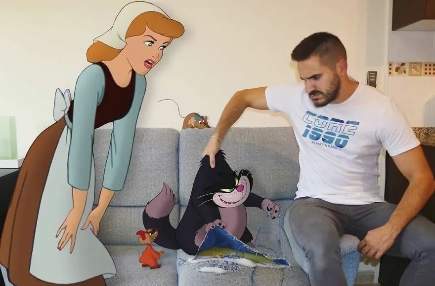 现实生活中|他将迪士尼动画明星“请”进家门,一系列小插曲,令人捧腹