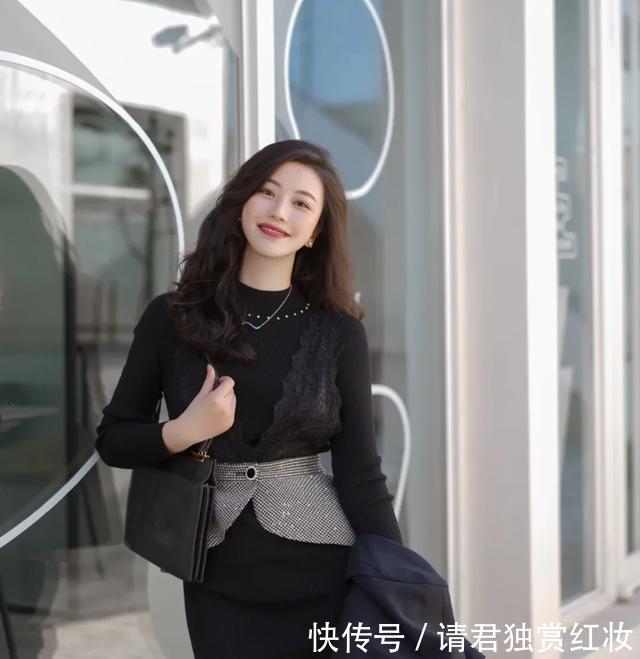 时尚穿搭分享一组“法式黑”优雅