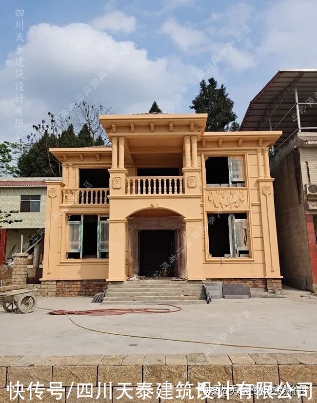 遂宁|四川遂宁二层欧式风格别墅完工实景 大露台网红别墅 遂宁施工队