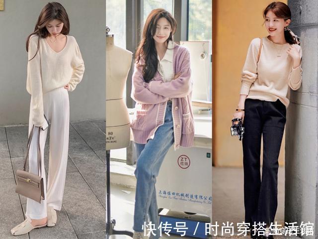 针织衫|降温后衣服在精不在多,真正有品位的女人,备上这几款就够了