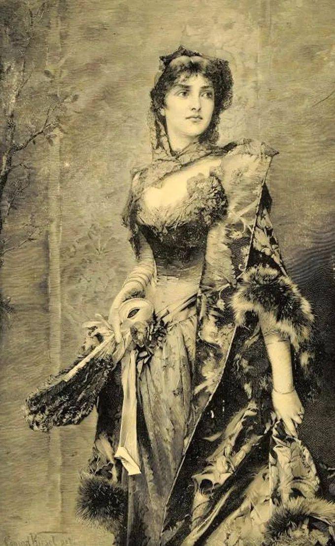 艺术学院!19世纪油画家笔下细腻的年轻漂亮女子,人物造型丰韵端庄 雍容华贵