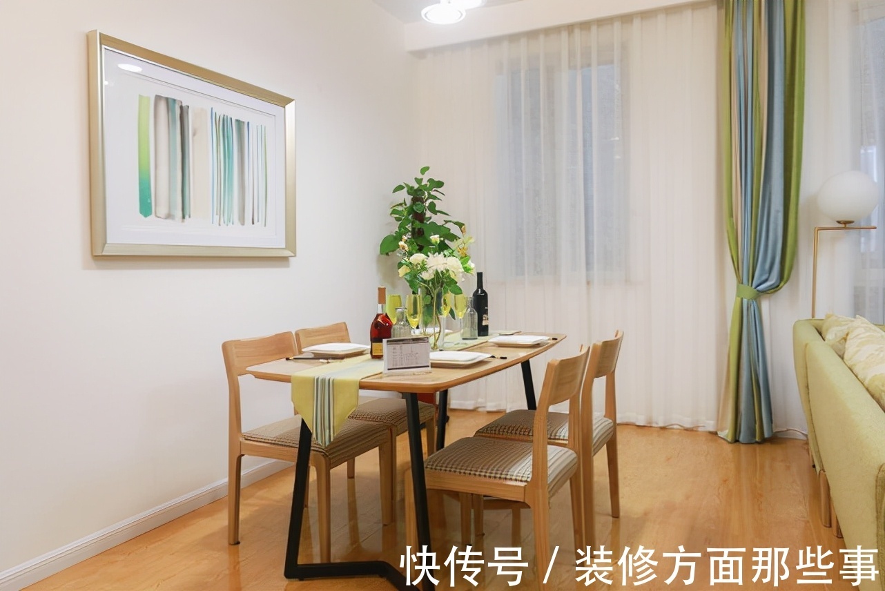 卧室|83平现代欧式二居室,清新的绿色与天然的木色相得益彰