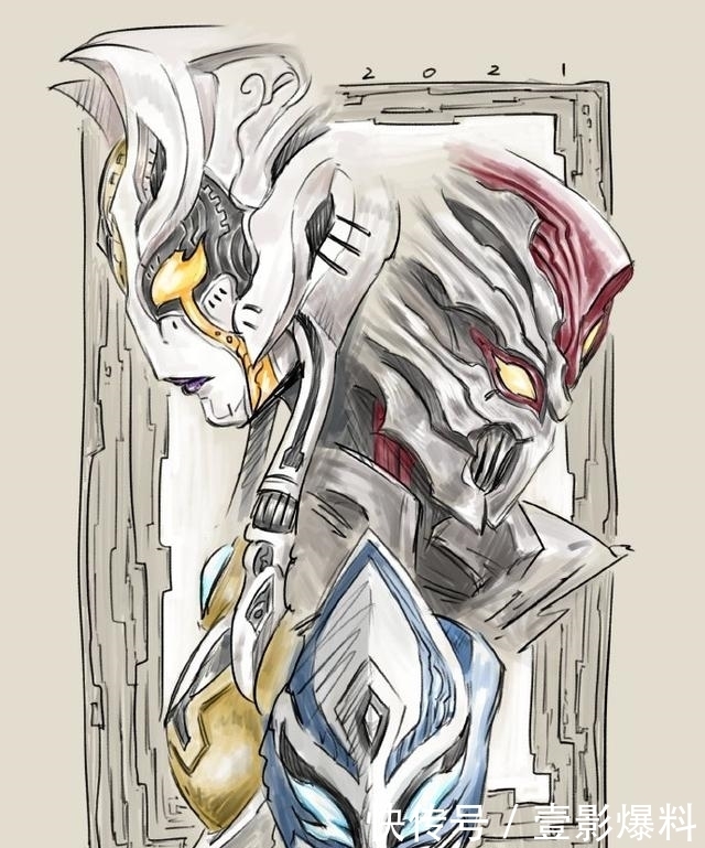 街机|特利迦复合形态设计图公开:眼神犀利,皮套部又要背锅了!