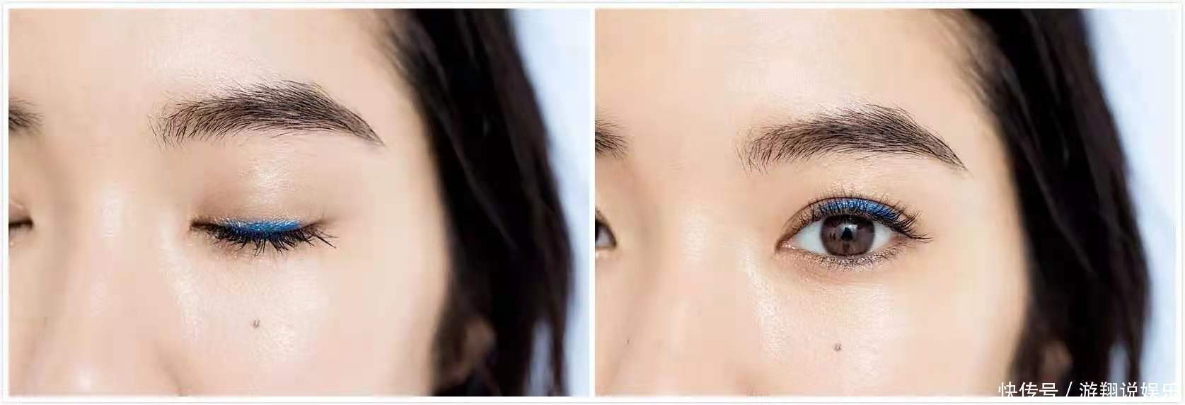 告别冬季沉闷,娜扎热巴都在画彩色眼线,个性又吸睛,时髦精必备