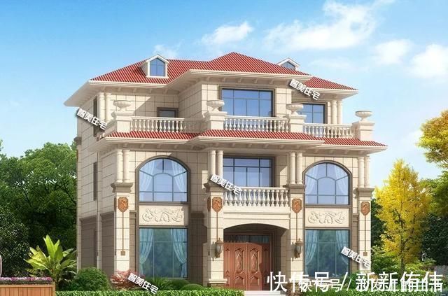 别墅|室内带堂屋设计，一二层都有厨房的农村别墅，适合两兄弟