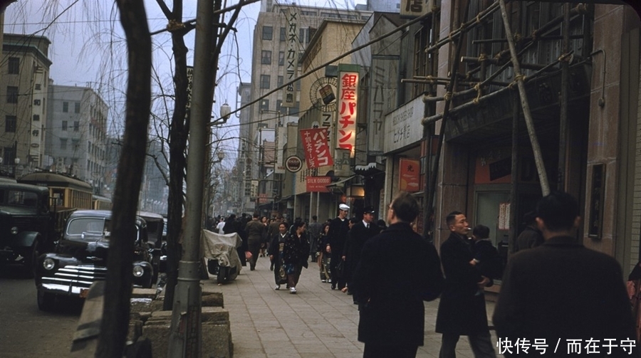 战败|战败后日本社会一览，17张彩色老照片