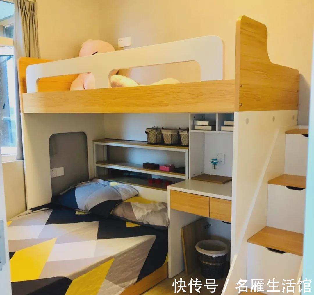 l型|比起普通的上下铺,现在流行这种L型高低床,还能多一倍收纳面积