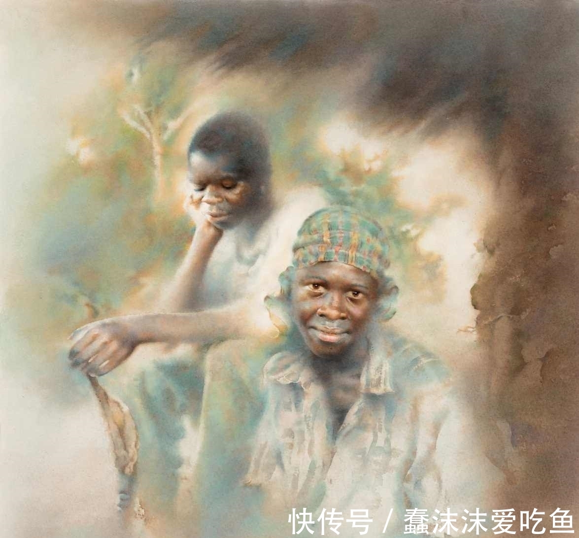 水彩|感人至深是绘画艺术的灵魂——水彩画家迪伦感动世界的非洲组画