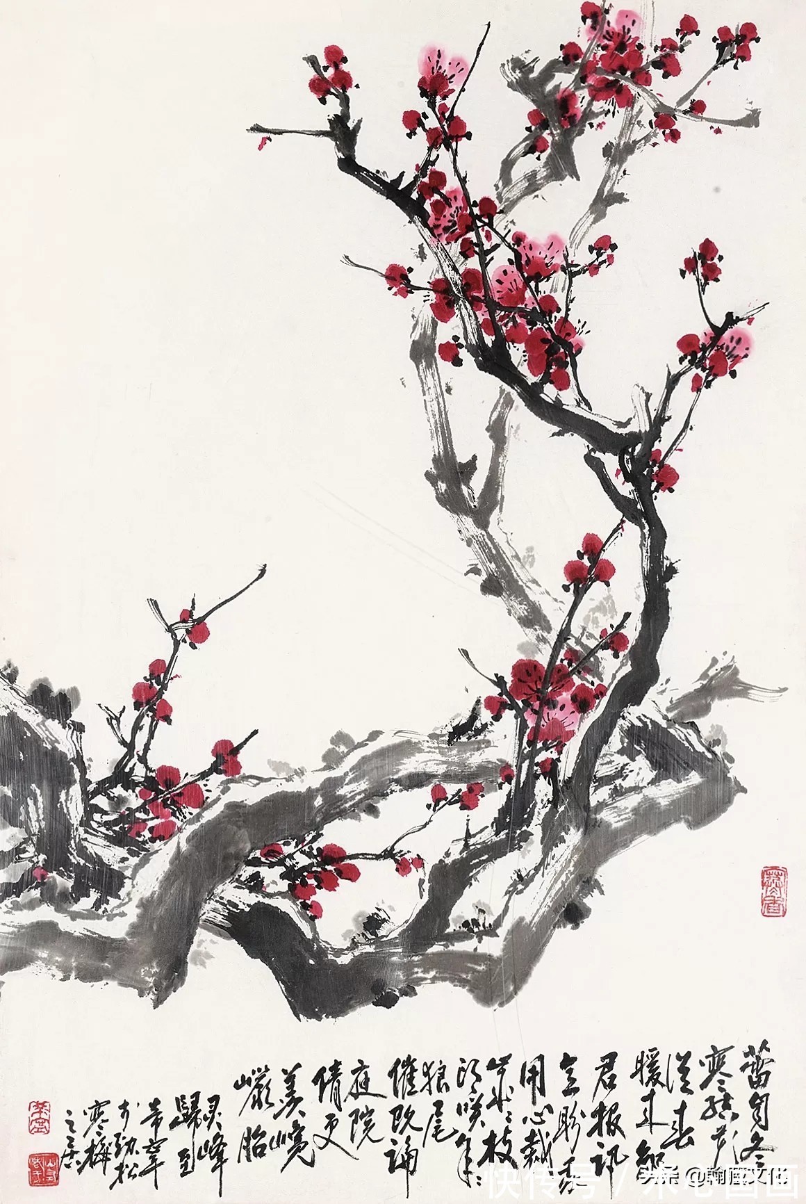 正气浩然!“梅痴”于希宁的诗与画:铁骨寒梅颂国魂