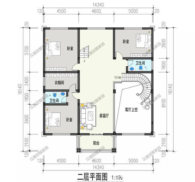 卫三|实用型复式三层别墅，简单大气农村包工头都会盖