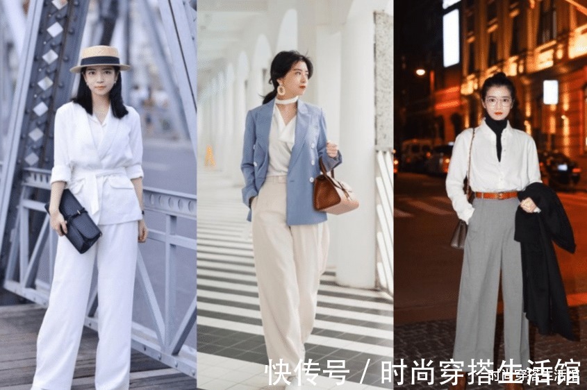 小西装|谁说小个子女人不适合穿阔腿裤？看看这4个搭配技巧，显高又减龄