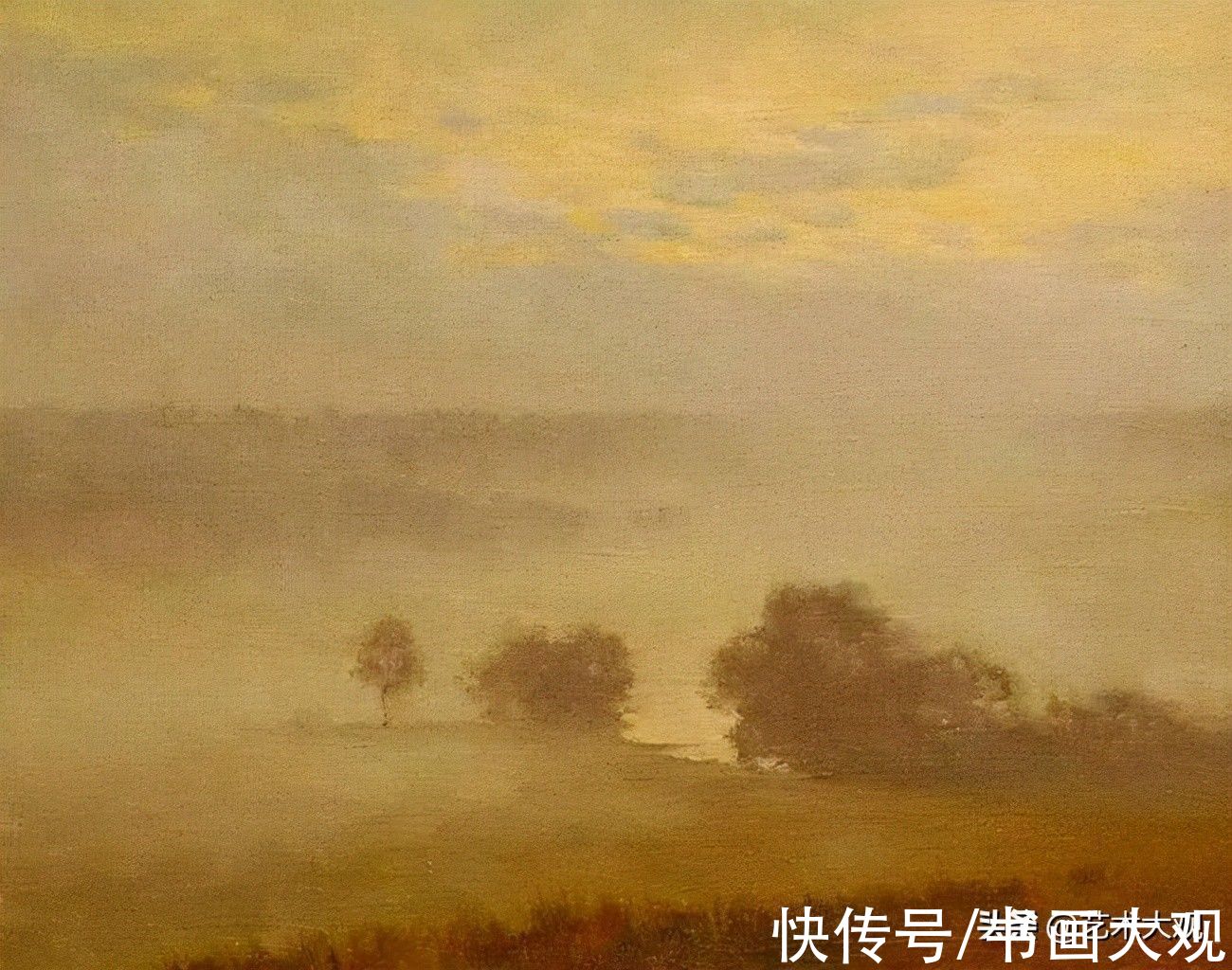 习作&阳光明媚的风景油画写生习作