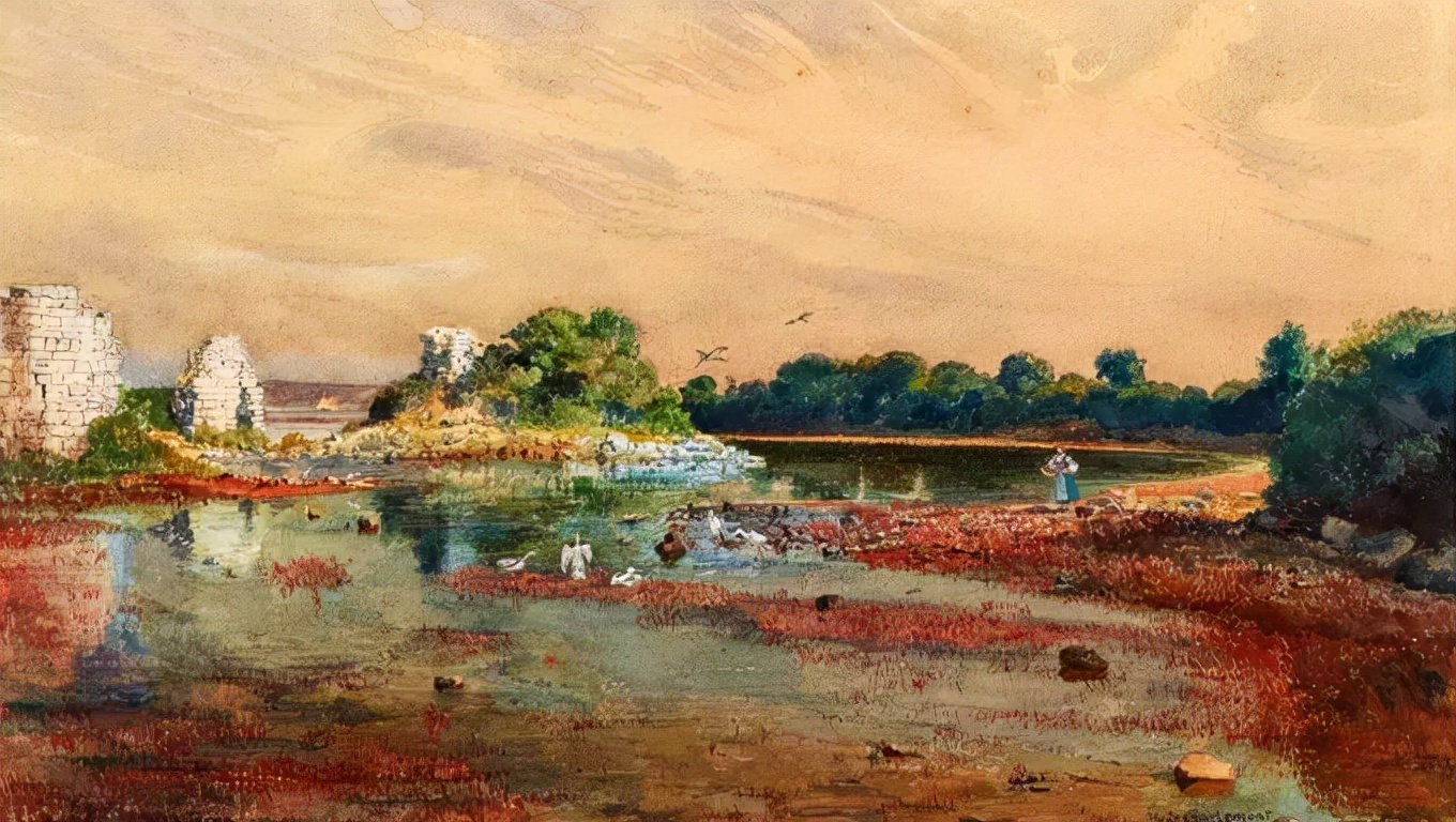 爱雨果!奥地利艺术大师,爱雨果·查勒蒙特的油画作品很清新自然!