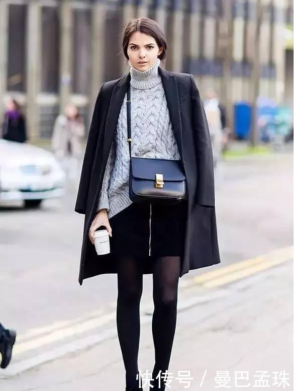 女人|50+的女人冬天怎么穿才时尚?大衣+高领衫,谁见都夸洋气