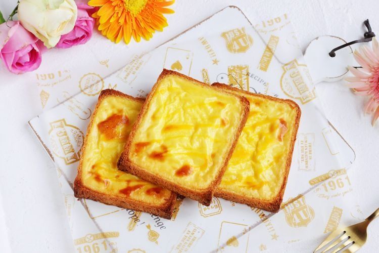 网红酸奶布丁烤吐司,外酥里嫩味道好,甜品天花板