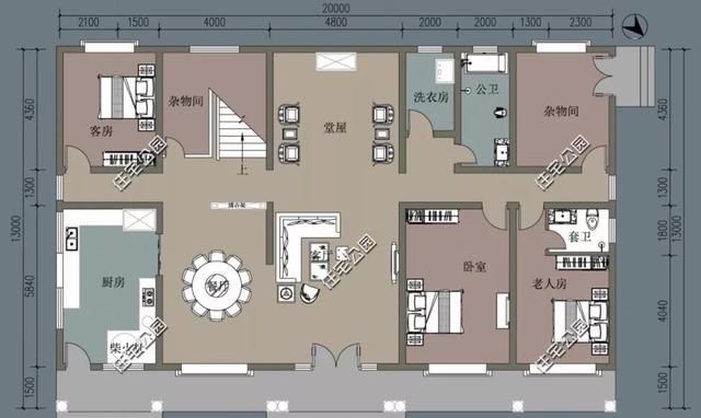 建筑面积|农村没有堂屋的房子不是好房子,20套户型分享,总有一套看上眼
