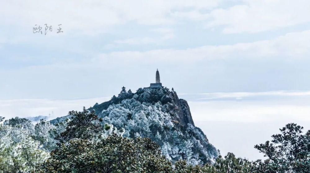 情结|云海与雪景、雾凇齐聚,惊艳了鸡足山的冬天!