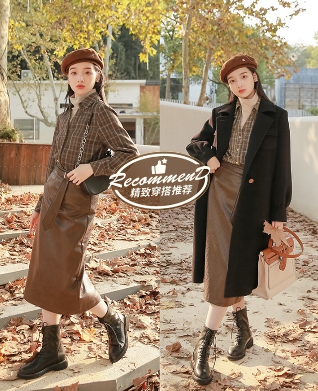 大长腿 秋冬不知道怎么穿,来试试“假两件”的组合搭配,好看又保暖