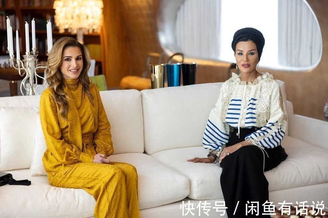 卡塔尔|顶级富贵花同框!约旦王后与卡塔尔夫人同穿华服,奢华高级太抢眼