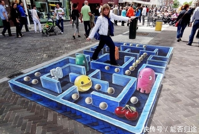 粉笔|这十张街头3D粉笔艺术画,让你大开眼界!