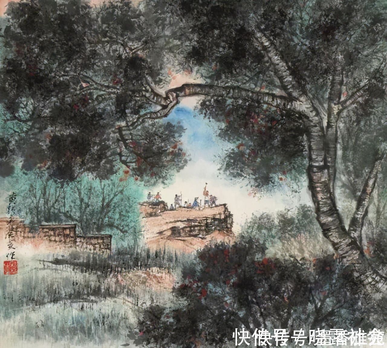 山水画$当代国画大师黄纯尧精品山水画作品欣赏