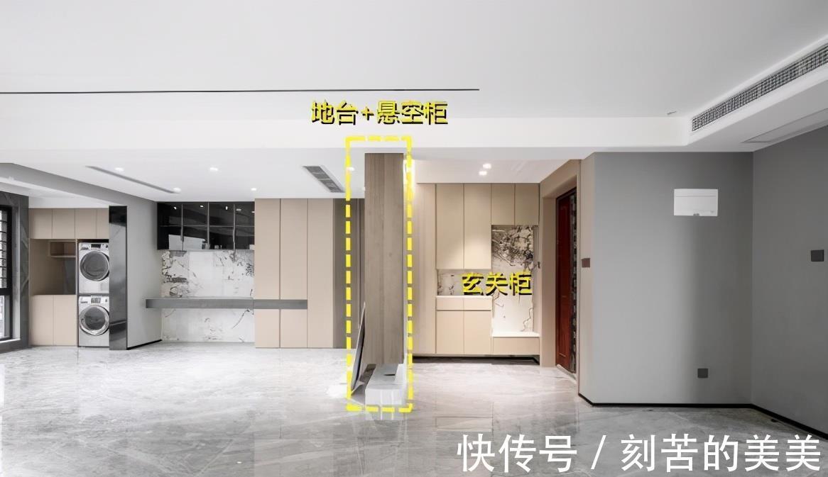 餐边柜|想要书架还不简单,玄关柜空出一列用来放书,进门就很有格调!