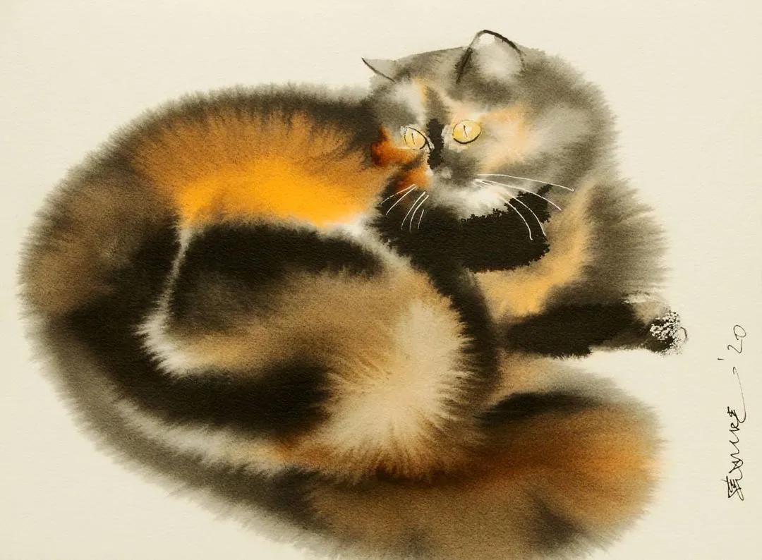 专画国画的老外,竟被10万人狂热追捧,看完作品立马佩服不已