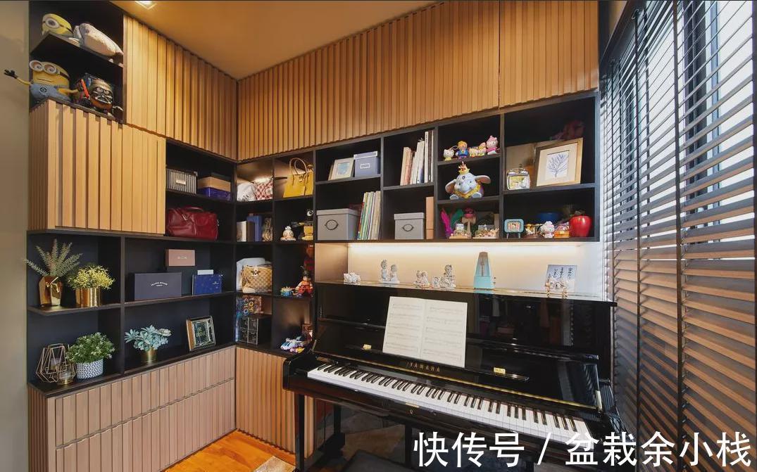 书房|93㎡层高4米5,挑空搭建楼板一层变两层,多间双人书房让人羡慕