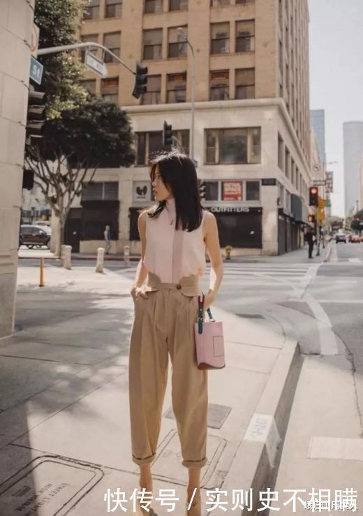 收起你的阔腿裤!今年流行穿的是卡其裤,洋气减龄又有气质!