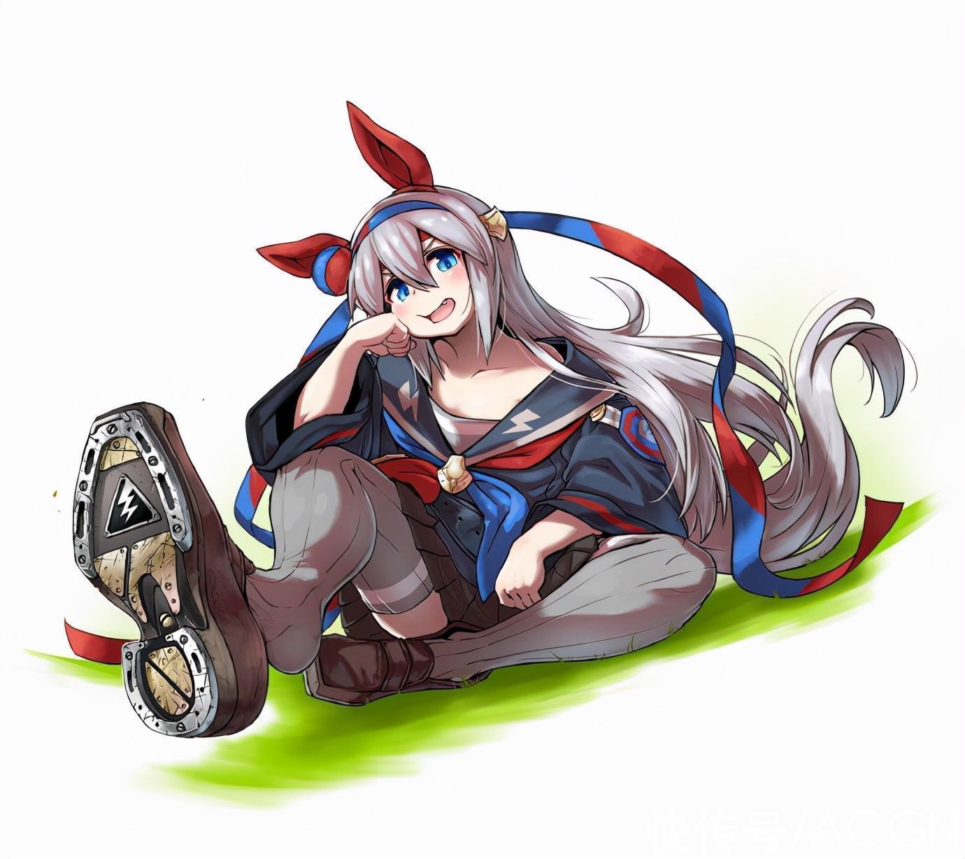 马文化|这位画师的同人太有创意了,画了赛马娘的马蹄铁,这角度很带感啊