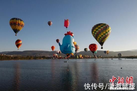 国际热气球节|墨西哥举行国际热气球节，五彩缤纷扮靓天空