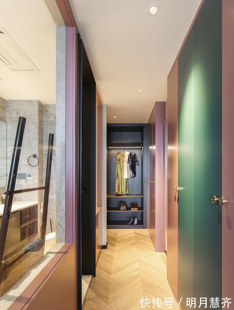 卧室|这应该是最美的撞色设计了,全屋没有丝毫的俗气,反而很精致