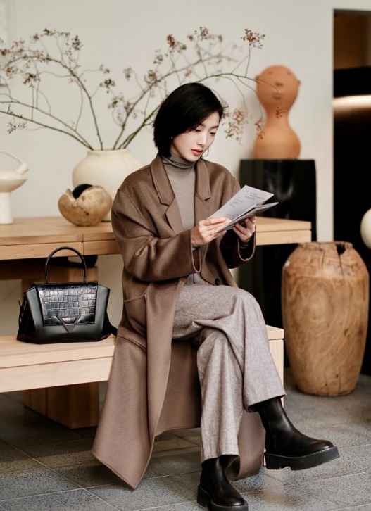 搭配 冬天穿大衣没创意?看看这些穿搭造型,每一套都很优雅高级