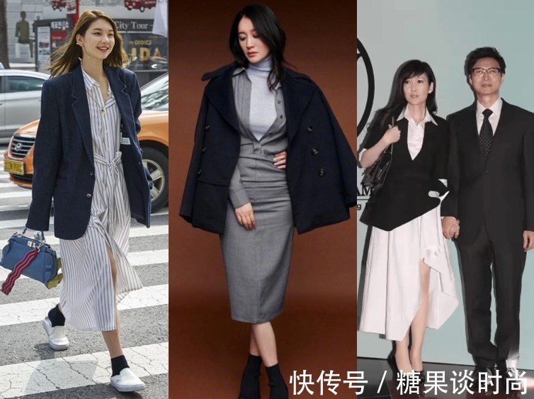 黑色小西装 15套黑色小西装搭配,春季小西装怎么搭配裙子、裤子和鞋子最好看