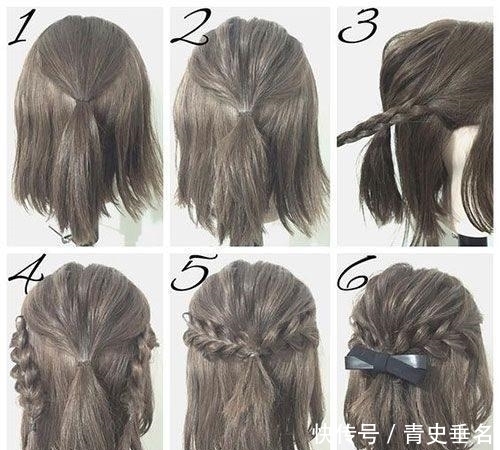 短发女孩|已经腻了普通的公主头吗?短发各种编发造型,绑出时尚公主头!