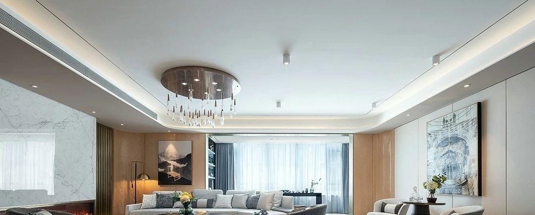 休闲|253平大平层,光装修就花了124w,一进门就被迷住了,客厅更大气