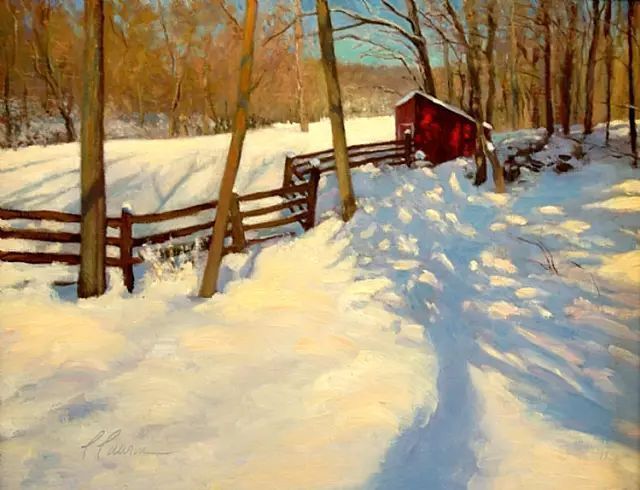 油画#加拿大画家Lili Anne Laurin的风景油画,在形色光影中倾洒出绝美风景