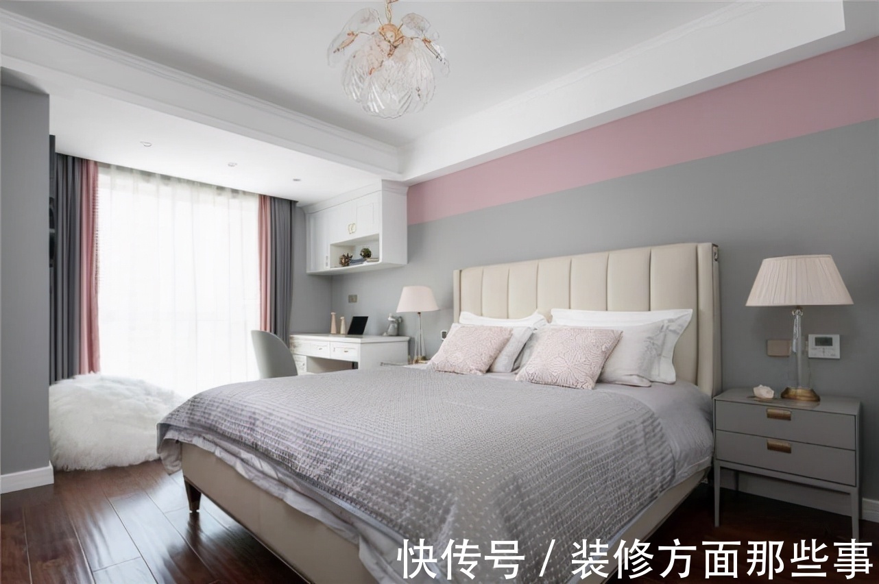 客餐厅|142平欧式风三居室，各个居室映衬的柔和淡雅，独立且相融