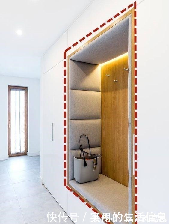 鞋凳|以后打柜子,转角也让木工掏个卡座出来,鸡肋空间利用率大大提高!