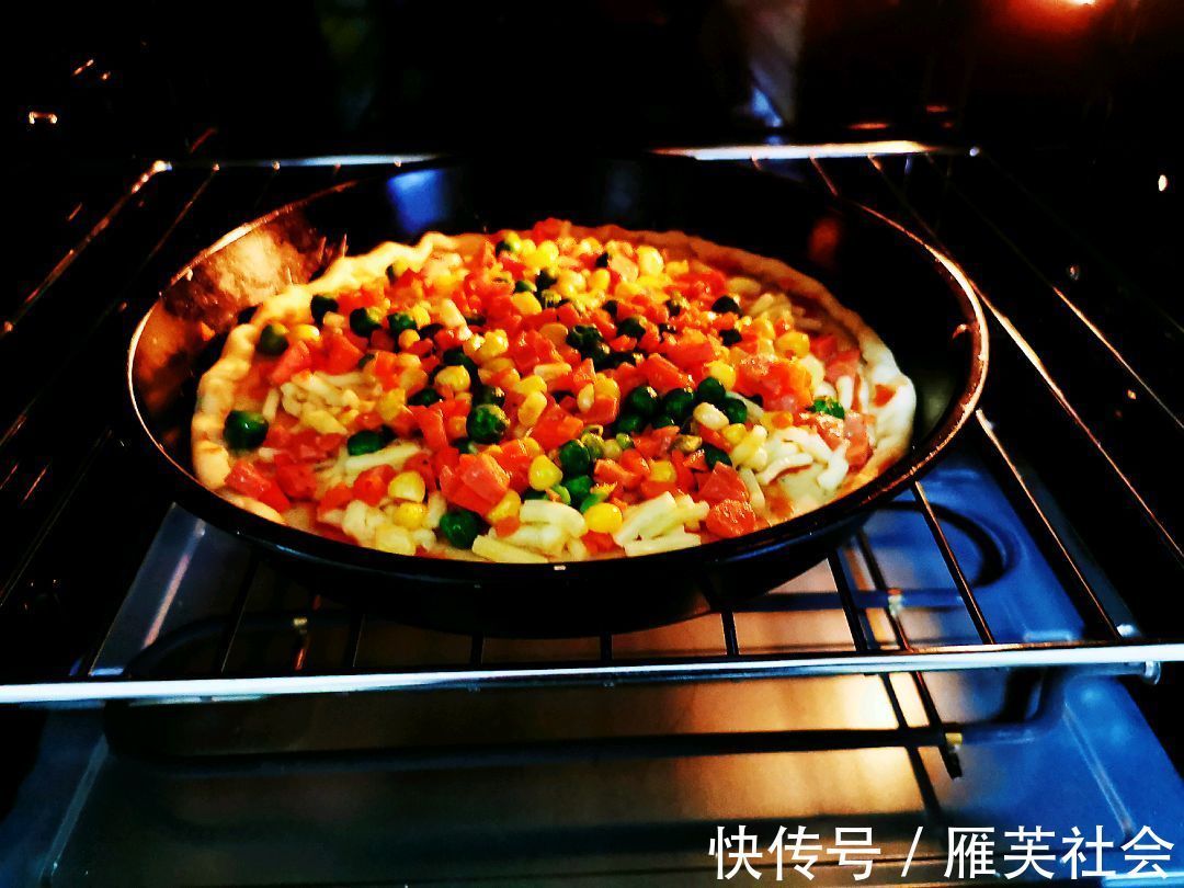 披萨|在家做蔬菜披萨,美味可口,好吃健康