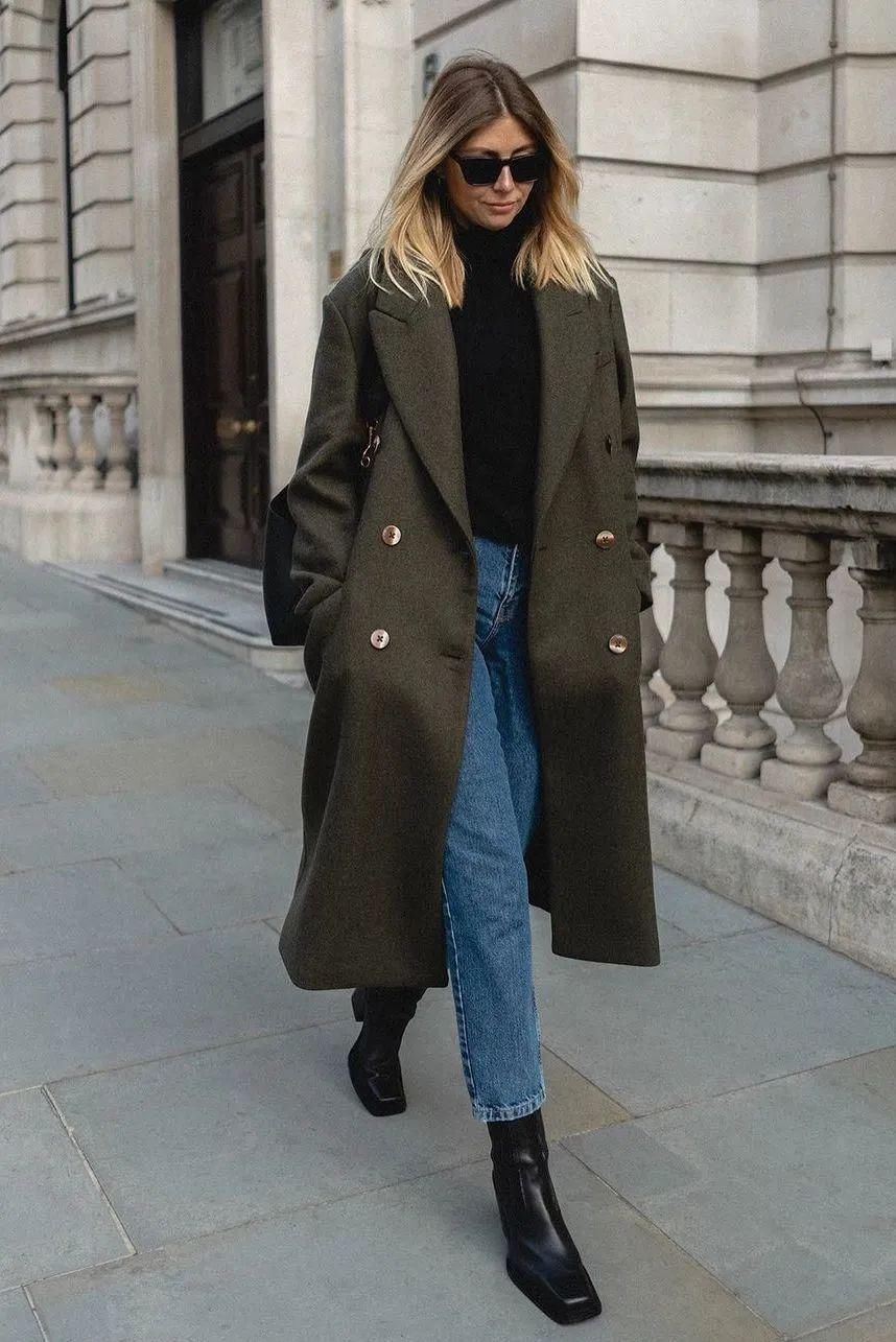  搭配大衣|你穿大衣+靴子的样子，真的时髦极了！