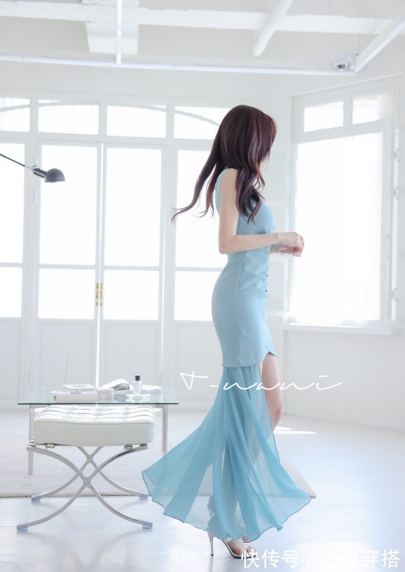 圣卢西亚浪漫探戈精灵晚礼裙|女神孙允珠时尚搭配：圣卢西亚浪漫探戈精灵晚礼裙