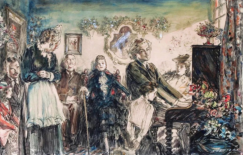 上流社会@美国最伟大的插画家,记录了上流社会的男男女女纸醉金迷的情景