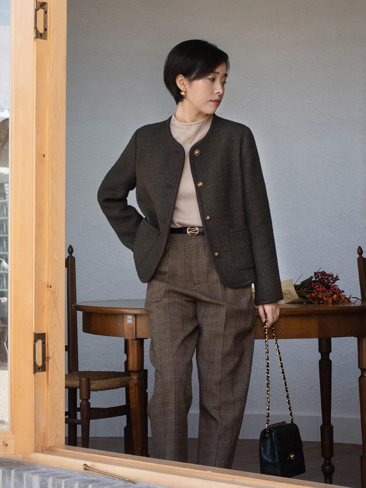 外套|30+的女性最适合短款外套,时髦精示范,学会这几个搭配方法就够