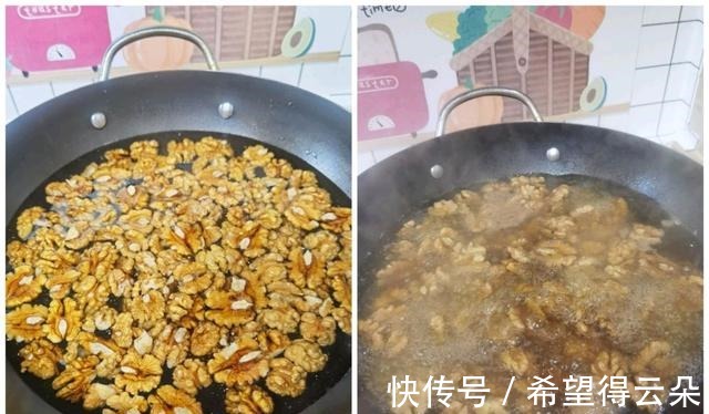 家常版小零食琥珀核桃仁,口感酥脆,一口一个,甜甜的超好吃!