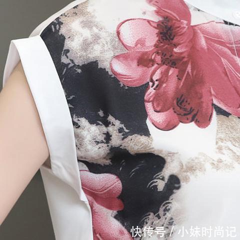 印花|无袖、短袖、中袖的雪纺衫,白领丽人们的通勤款这都有